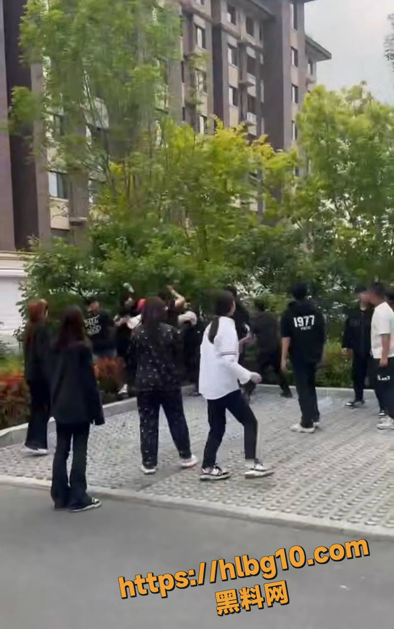 精神小伙街头斗殴 两男子被一群人围殴 红毛白衣小伙被刀砍伤手臂 血流不止
