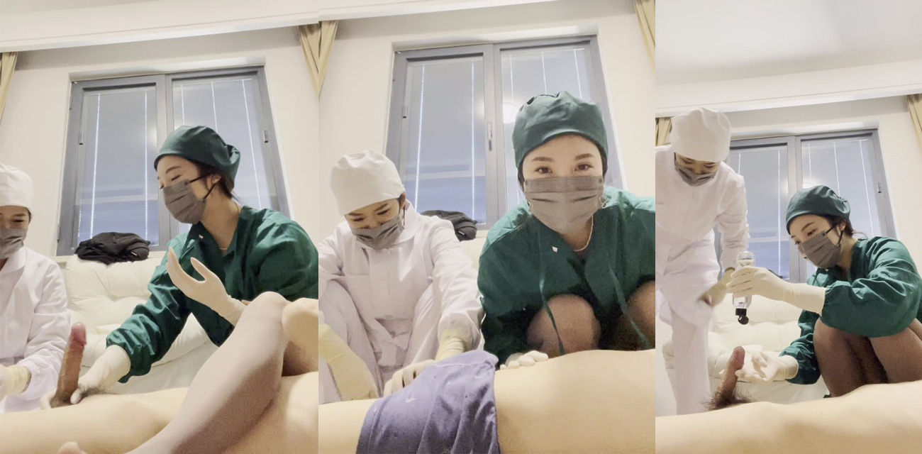 女护士榨精了～ 两个风骚女医生的榨精服务 你受得了吗