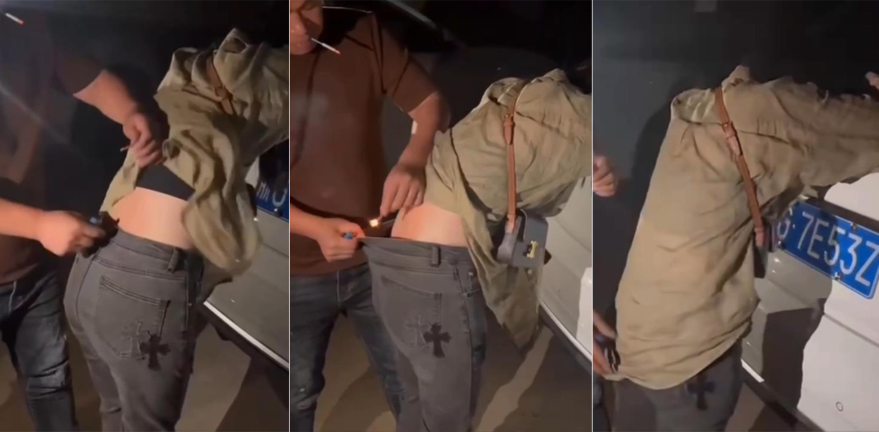 性感美女挑战户外极限开腿动作！热度瞬间爆表