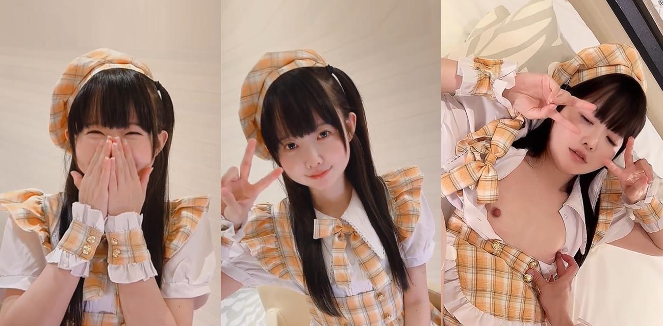 日本福利姬yurinslittlepeach 身穿女仆装在酒店约炮双马尾 躺在床上被操的狂甩奶子