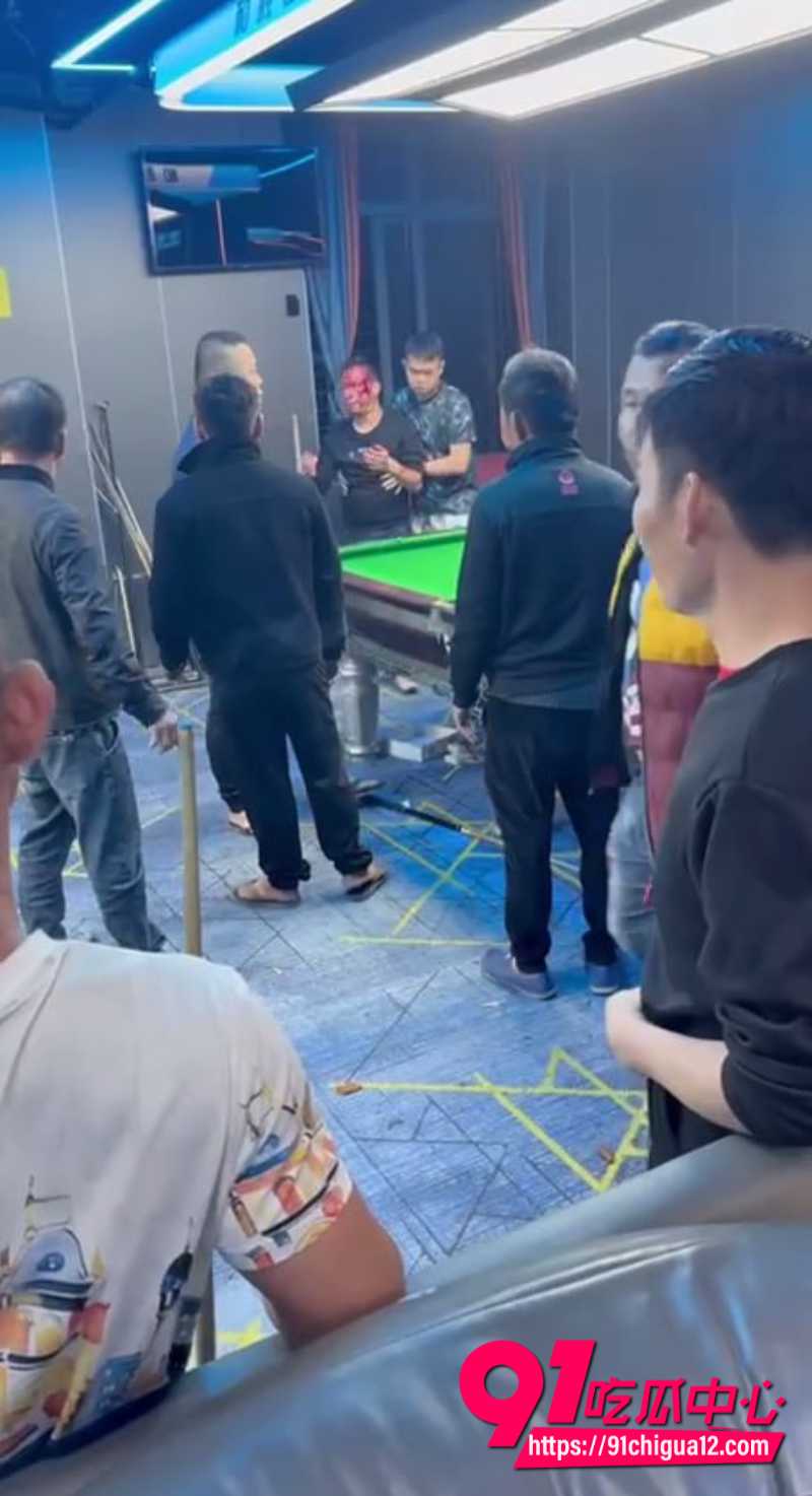 海南琼海乡镇台球厅输钱赖账被群殴1