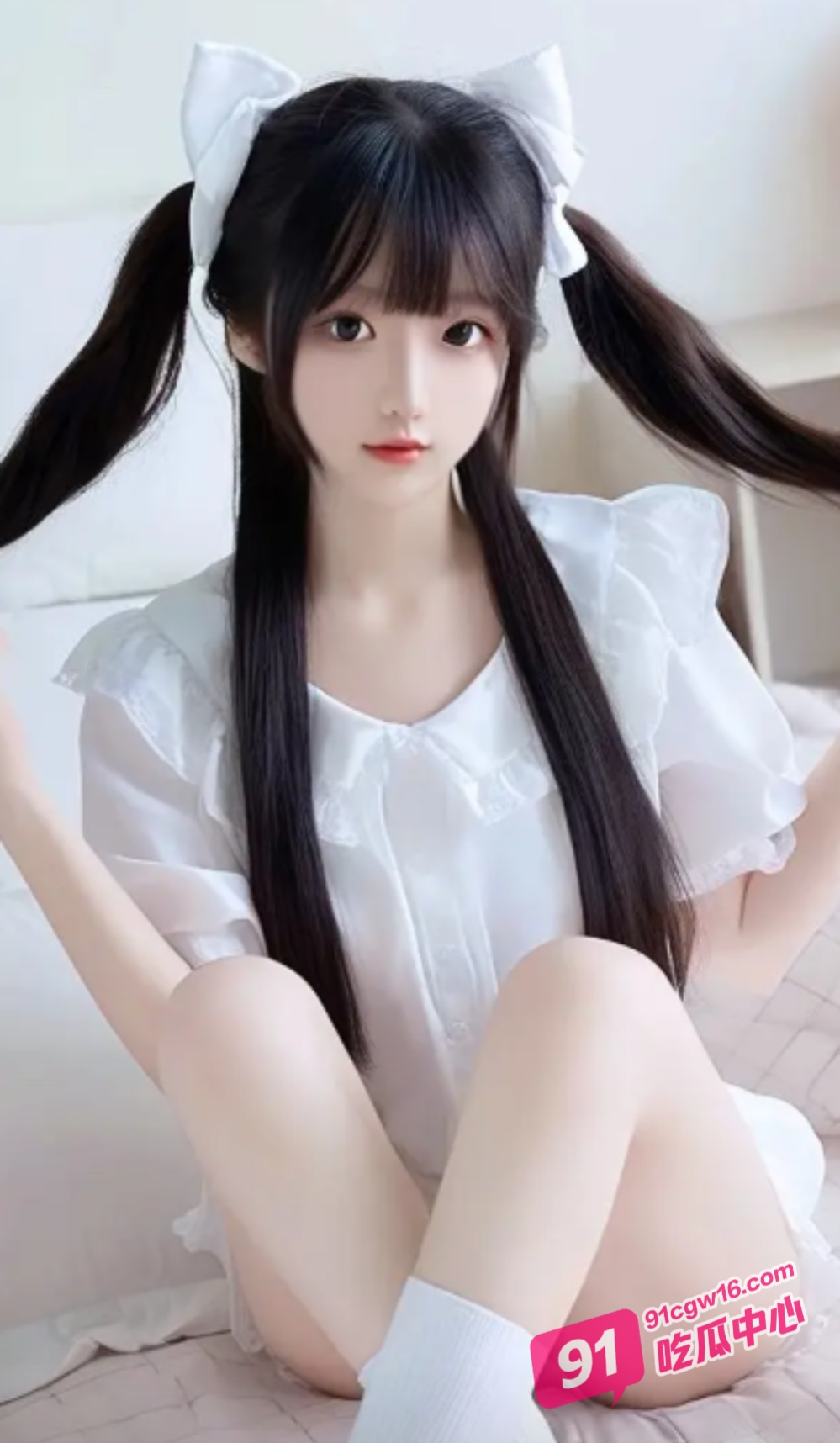 双马尾清纯小萝莉乔乔下海直播 白到出水的高颜值嫩妹你见过吗?