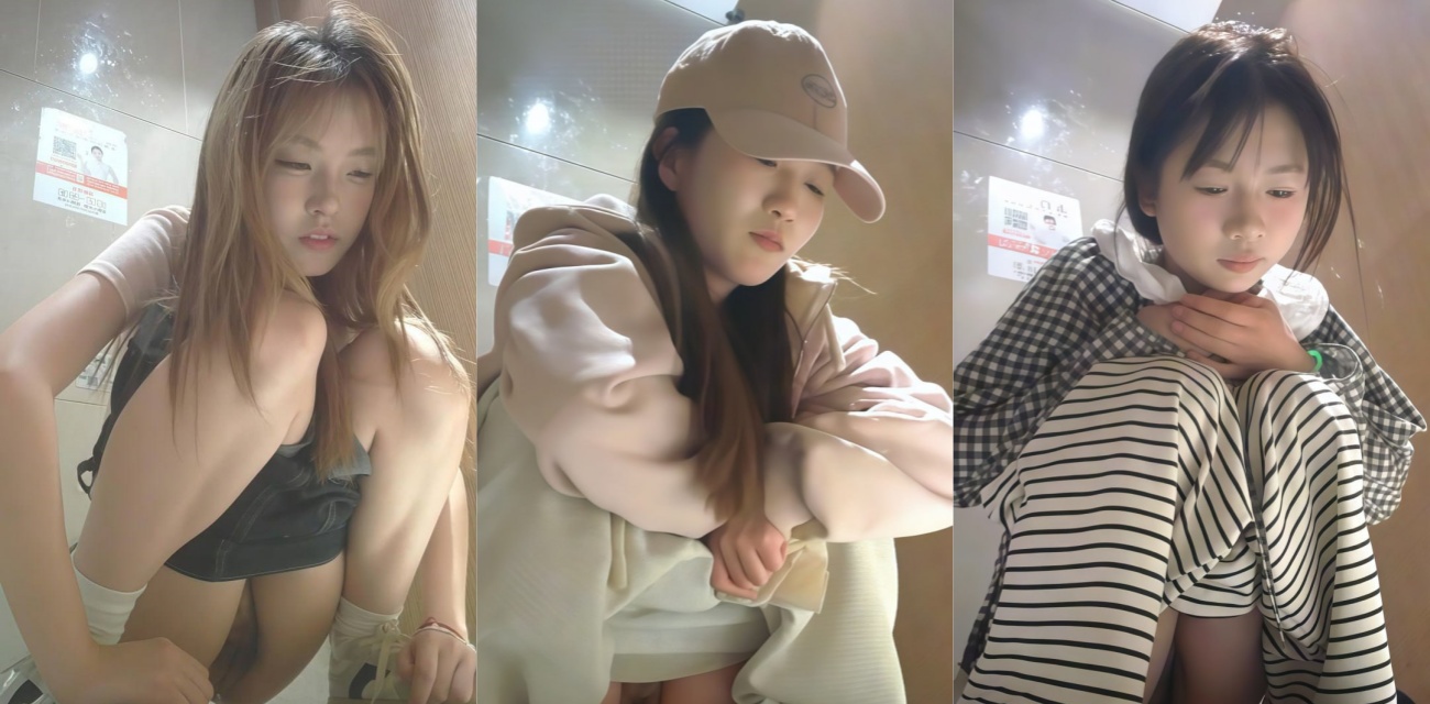 女厕偷拍粉衣妹掀裙露出无毛嫩逼 多角度真实隐秘视角 各种服饰妹子如厕完整曝光