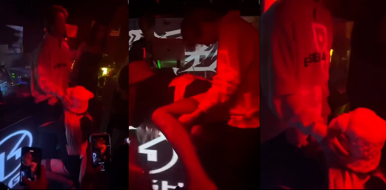 长沙Knight酒吧公子哥现场操DJ 全场消费最高特殊待遇直播 有钱人真会玩